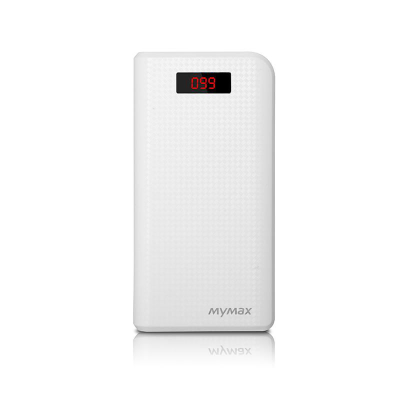 Imymax External Portable 30000mAh 2 USB Interface Carbon Power Bank with LED  2