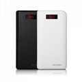 Imymax External Portable 30000mAh 2 USB Interface Carbon Power Bank with LED  4
