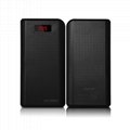 Imymax External Portable 30000mAh 2 USB Interface Carbon Power Bank with LED  5