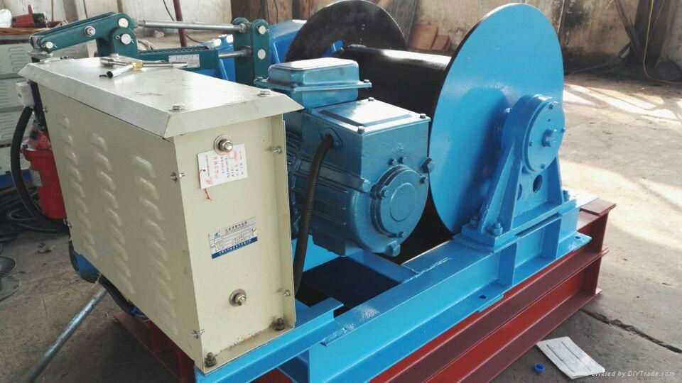 10t single drum high speed cable pulling winch 2