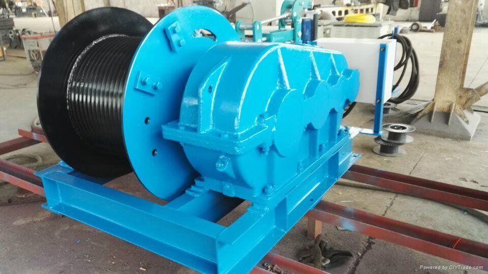 10t single drum high speed cable pulling winch 3