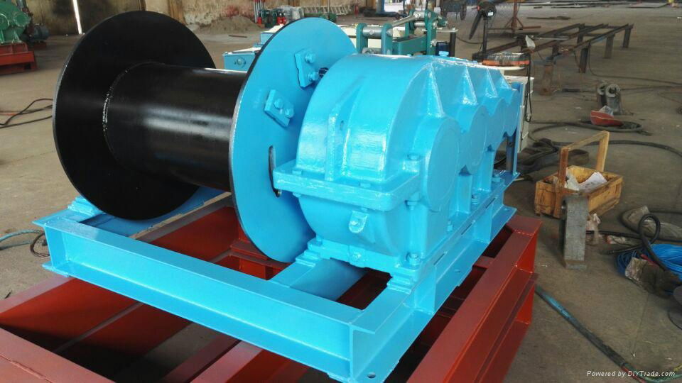 10t single drum high speed cable pulling winch 4