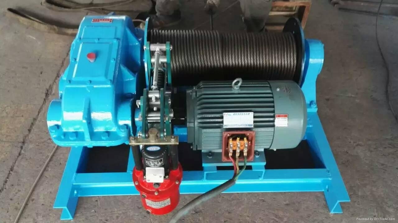 10t single drum high speed cable pulling winch 5
