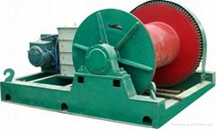 Building material lift building construction winch
