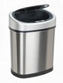 DZT-42-9 stainless touchless sensor trash can waste bin