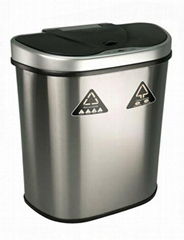 DZT-70-11R stainless infrared sensor trash can waste bin litter bin