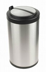 DZT-12-18 stainless infrared touchless sensor trash can litter bin