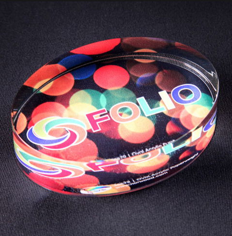 Factory sale colorful acrylic paper weight 3