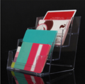 4 tiers clear brochure holder acrylic business card holder 2