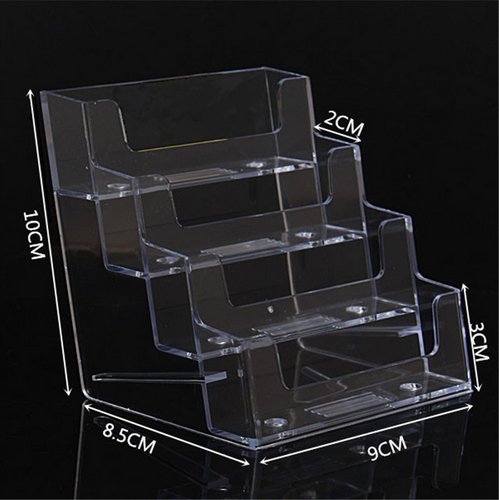 4 tiers clear brochure holder acrylic business card holder 3