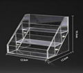 Fashion hot sale 4 layers transparent acrylic nail polish stand display