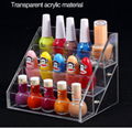 Fashion hot sale 4 layers transparent acrylic nail polish stand display 3