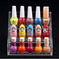 Fashion hot sale 4 layers transparent acrylic nail polish stand display 5