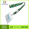 China wholesael fashionable polyester customized sublimation lanyard