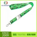 High quality derict sale polyester sublimation bottle opener lanyard