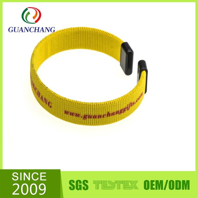 Wholesale fashionable souvenir polyester wristbands for events 2