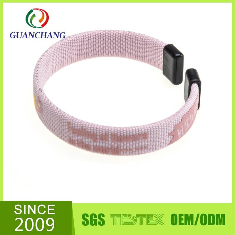Wholesale fashionable souvenir polyester wristbands for events 3
