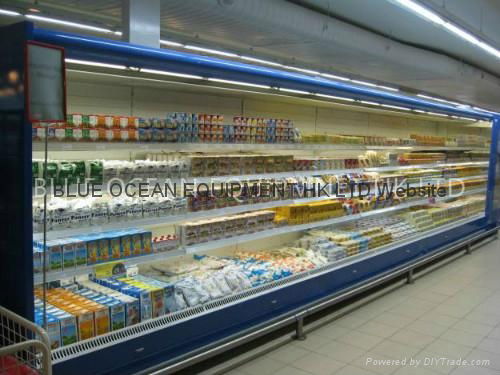 multi deck open chiller supermarket showcase 3