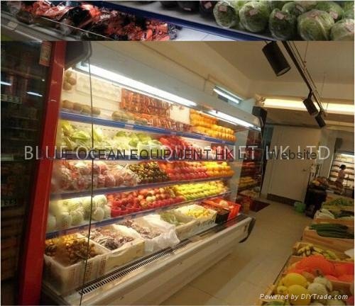 multi deck open chiller supermarket showcase 4