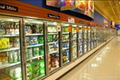 supermarket multi door freezer display cabinet