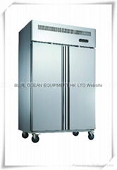 floor stand double door kitchen fridge freezer stainless steel type