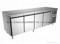 service counter kitchen freezer table stainless steel type 1