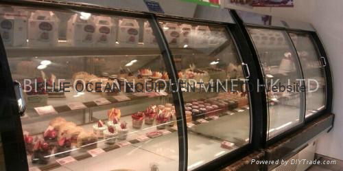 curved bakery showcase refrigerator equipment  2
