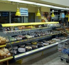 curved bakery showcase refrigerator equipment 