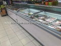 shopping mall use island freezer cold