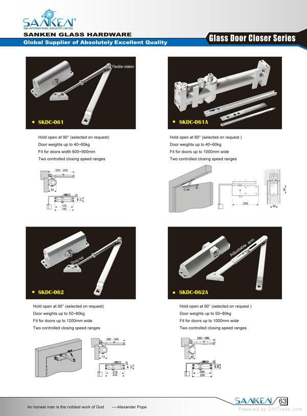 S&K Glass Door Closer