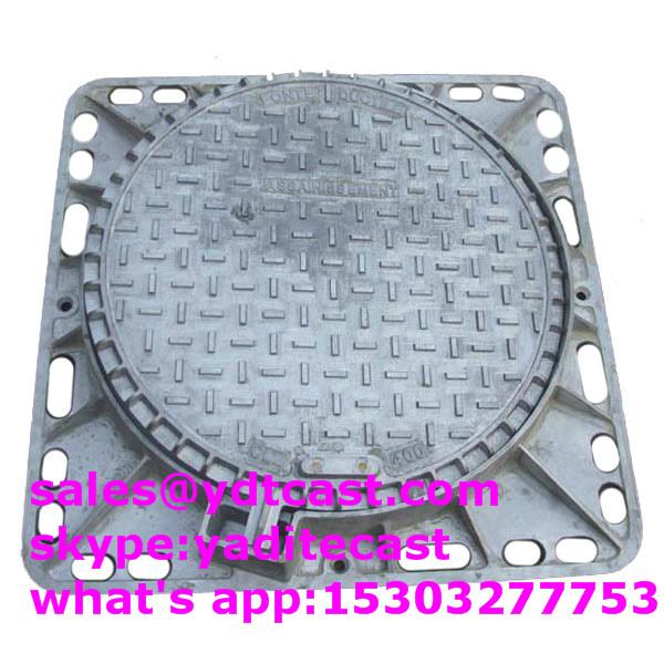 850*850*90 ductile iron manhole cover with frame