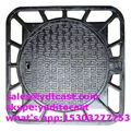 850*850*90mm ductile iron manhole cover en124 with frame d400