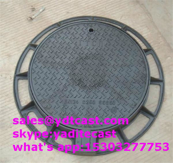 850*850 ductile iron manhole cover en124 d400 3