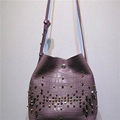 Diamond Leather Bucket Bag 1