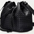 Woven Leather Bucket Bag 1