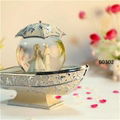 Wedding Couple Snow Globe Music Boxes 1