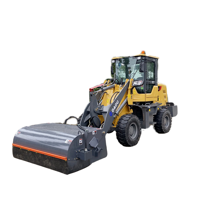 Box Broom Sweeper - Skid Steer Attachments 2