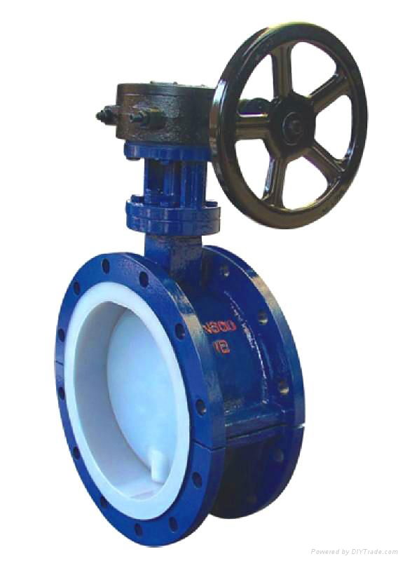 Flange Fluorine-butterfly valve