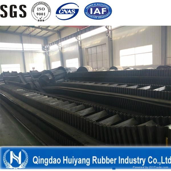 Corrugated Sidewall Rubber Conveyor Belt for Transportation
