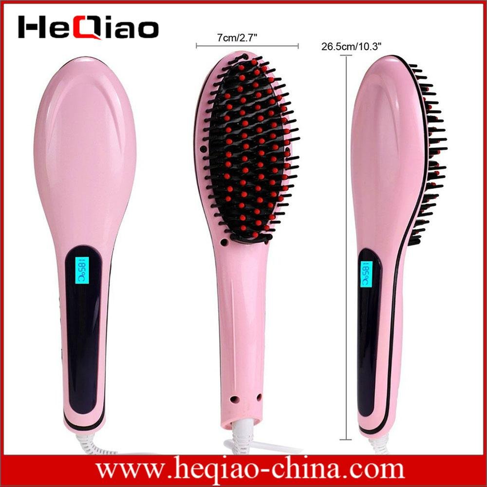 2016 best seller fast hair straightener comb professional with LCD display 3