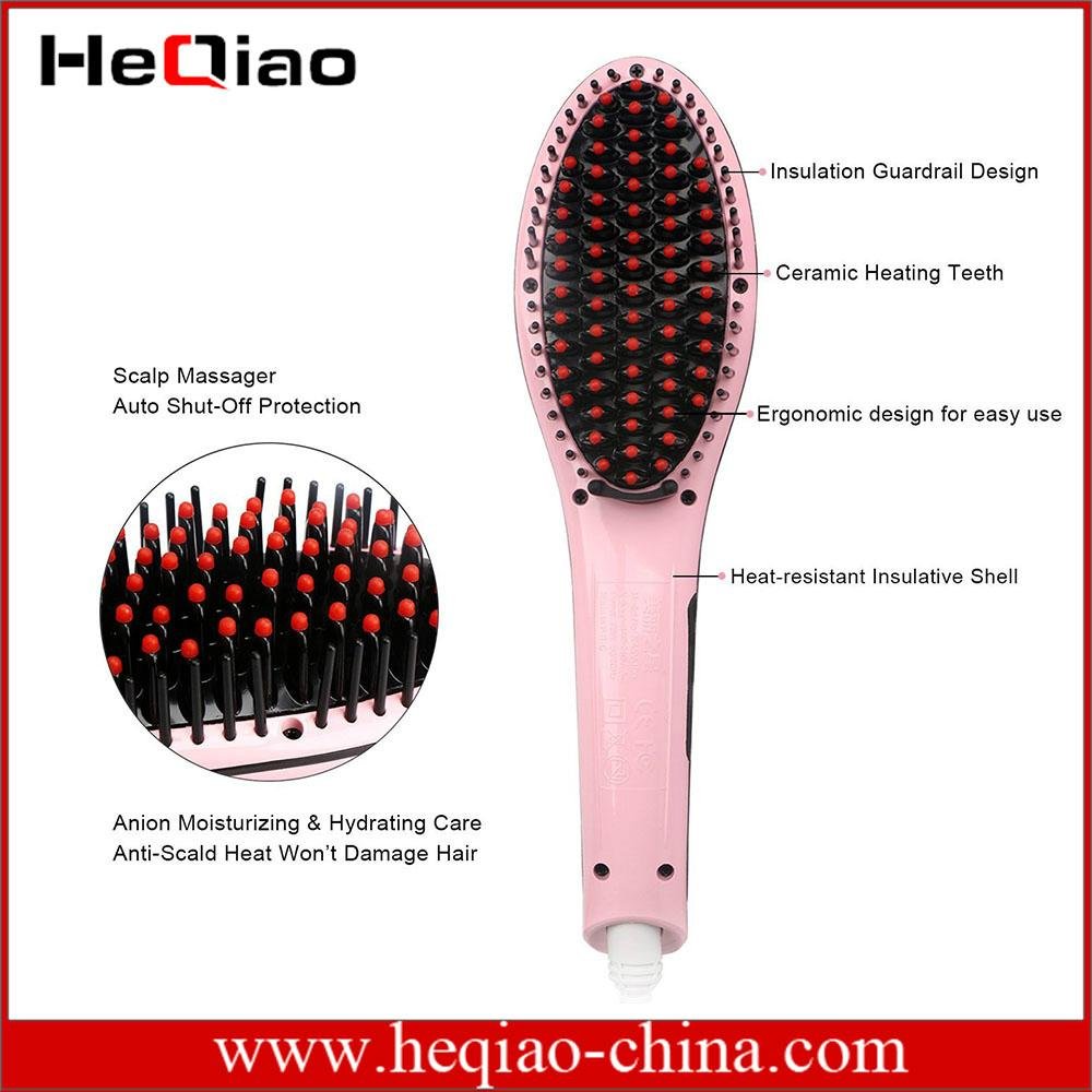 2016 best seller fast hair straightener comb professional with LCD display 4