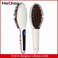 2016 best seller fast hair straightener comb professional with LCD display