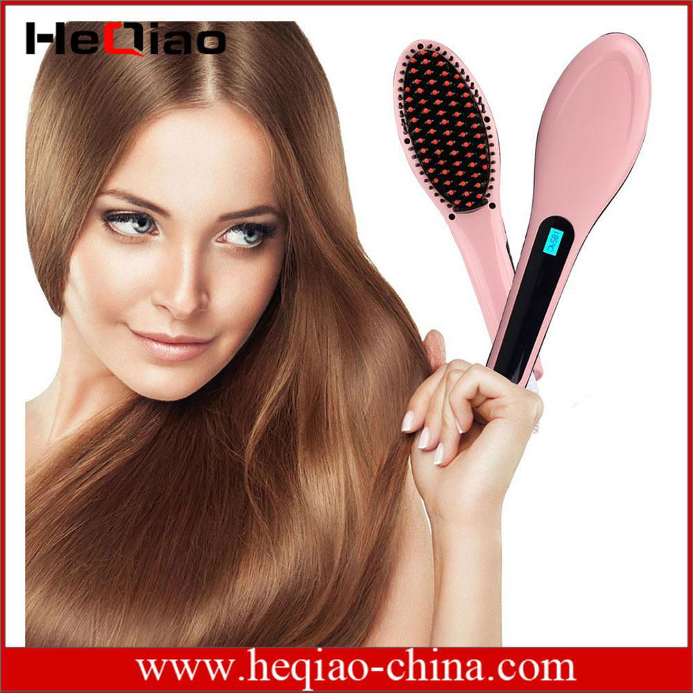 2016 best seller fast hair straightener comb professional with LCD display 5