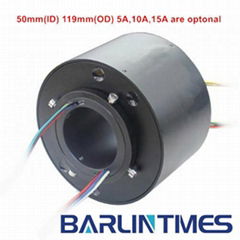 through hole slip ring-THR-050T with50mm through bore 5/10/15A for radar,militar