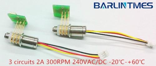 separate slip ring  of 3 circuits 300 RPM for medical machine, CCTV, robot from 