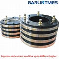 Carbon brush slip ring with big size and