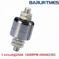 Mercury slip ring with 1200RPM working