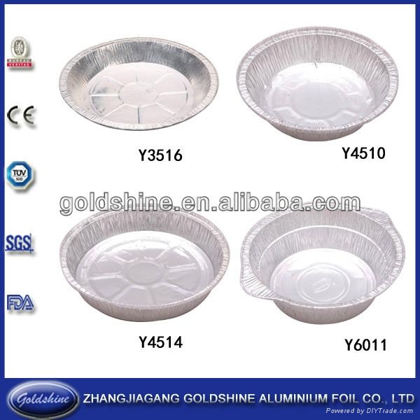 Disposable aluminum foil oval pan,aluminum foil pizza pans Y26045 Goldshine or OEM (China