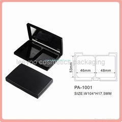 square plastic empty compact powder case cosmetics packaging