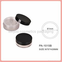 empty loose powder jar with sifter loose powder container